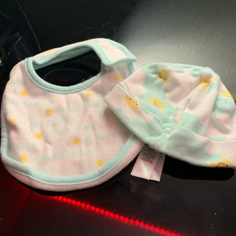 Baby Bib and Hat Bundle